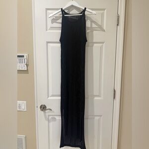 Tahari Black Sleeveless Maxi Dress